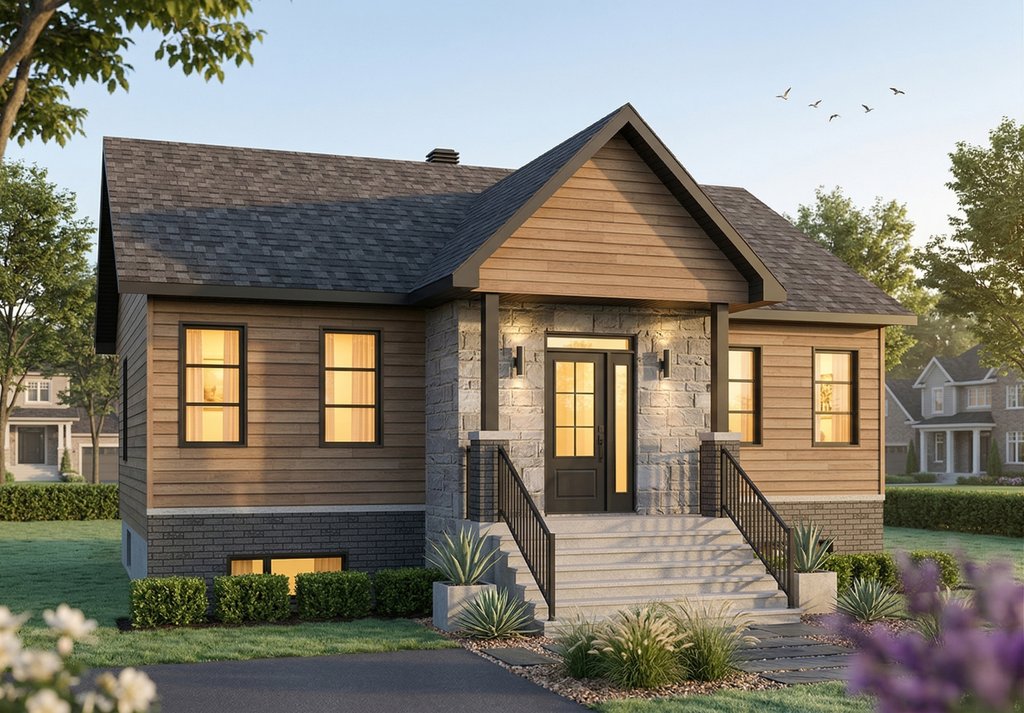 Exterior - Front Elevation 2 for Country House Plan #23-2730 - 2 bed, 1 bath
