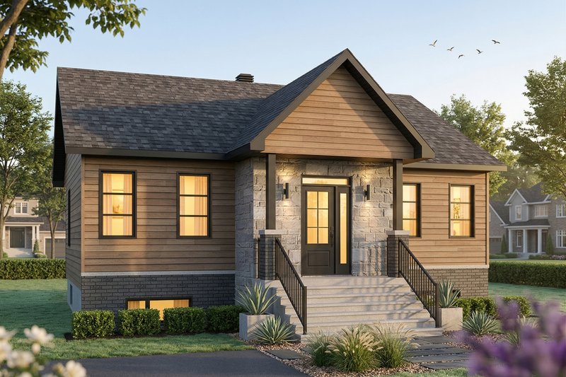 Home Plan - Exterior - Front Elevation 2 for Country House Plan #23-2730 - 2 bed, 1 bath