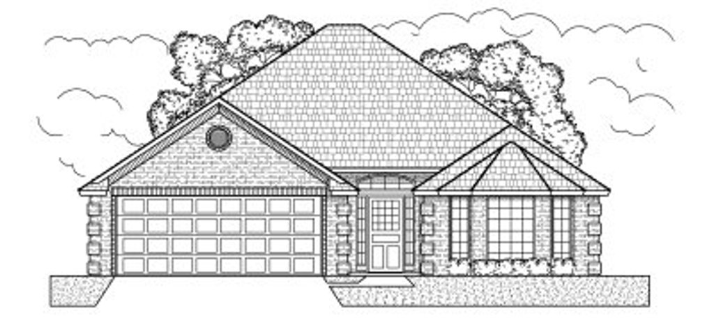 Exterior - Front Elevation 2 for Traditional House Plan #65-388 - 2 bed, 2 bath