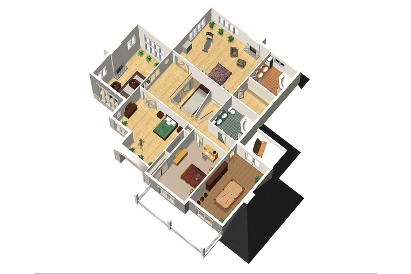 Dream House Plan - Floor Plan - Upper Floor 1 for Traditional House Plan #25-4633 - 3 bed, 2 bath