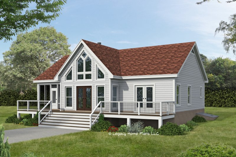 Architectural House Design - Southern Exterior - Front Elevation Plan #932-890
