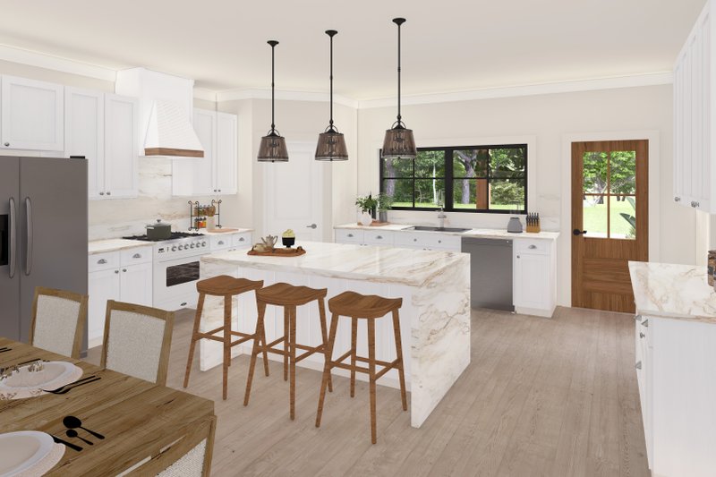 House Blueprint - Interior - Kitchen for Barndominium House Plan #1117-7 - 4 bed, 3.5 bath