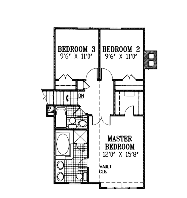 House Plan Design - Country Floor Plan - Upper Floor Plan #953-19