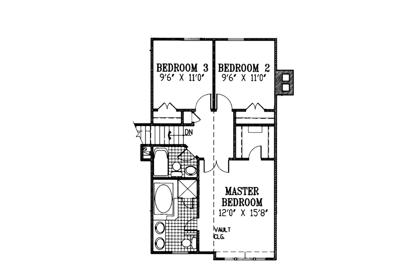Dream House Plan - Floor Plan - Upper Floor for Country House Plan #953-19 - 3 bed, 2.5 bath