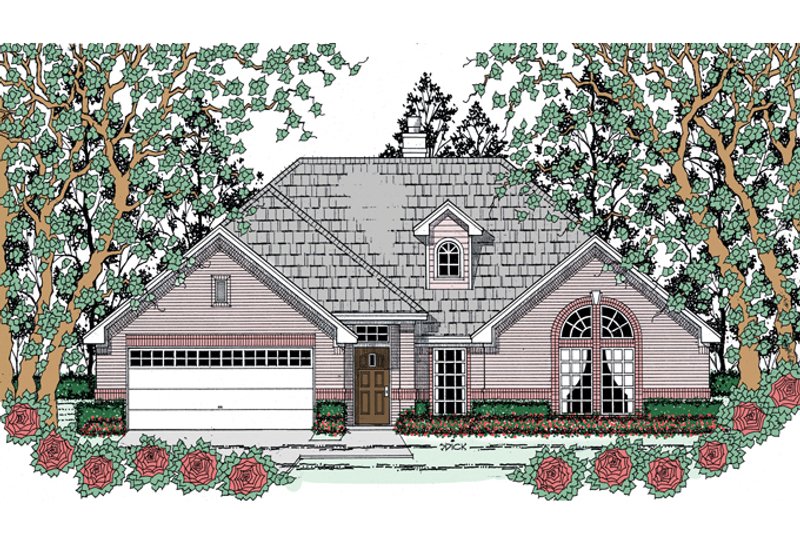 Dream House Plan - Exterior - Front Elevation 3 for Traditional House Plan #42-722 - 3 bed, 2 bath