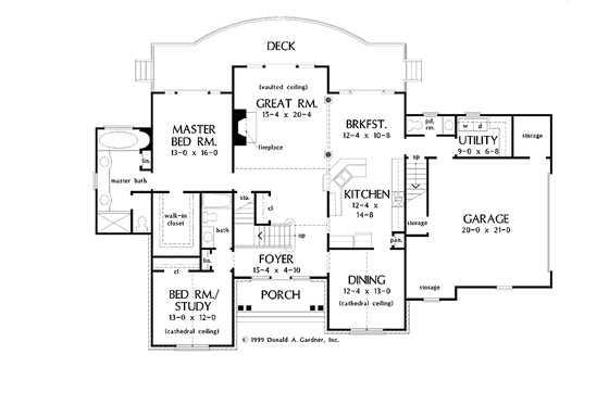 Floor Plan - Main Floor for Traditional House Plan #929-453 - 4 bed, 3.5 bath