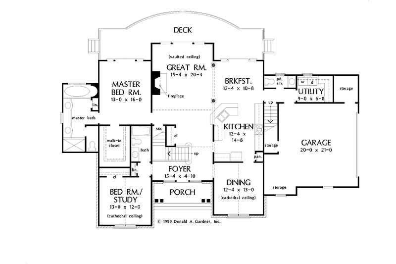 Home Plan - Floor Plan - Main Floor for Traditional House Plan #929-453 - 4 bed, 3.5 bath