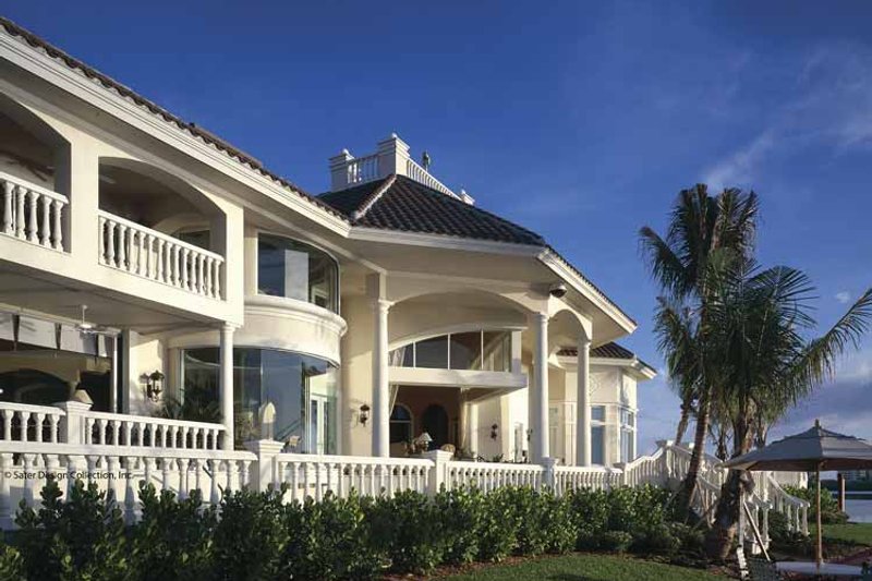 Home Plan - Exterior - Rear Elevation 3 for Mediterranean House Plan #930-412 - 5 bed, 7 bath