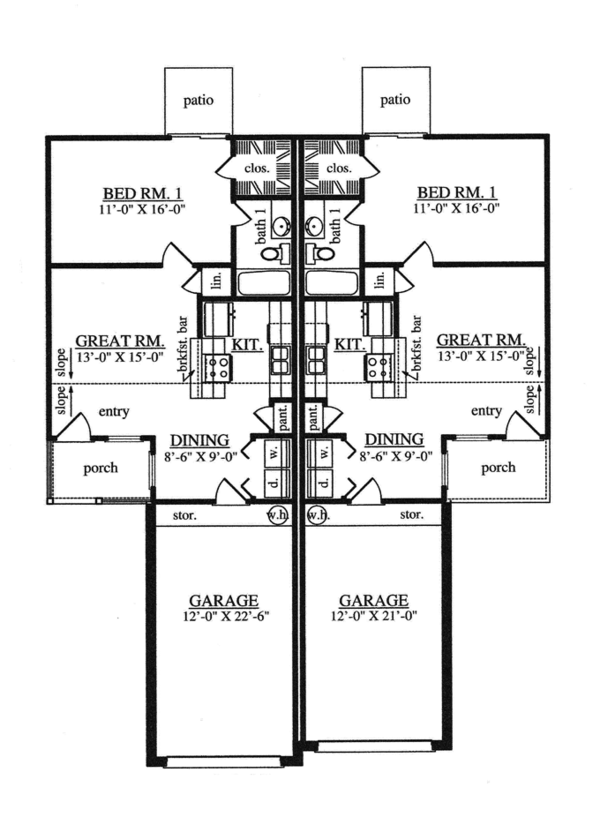 Home Plan - Traditional Floor Plan - Main Floor Plan #42-726