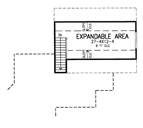 House Plan Design - Ranch Floor Plan - Upper Floor Plan #952-223