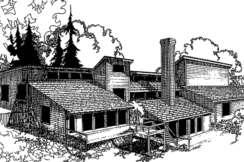 House Plan Design - Contemporary Exterior - Front Elevation Plan #60-730