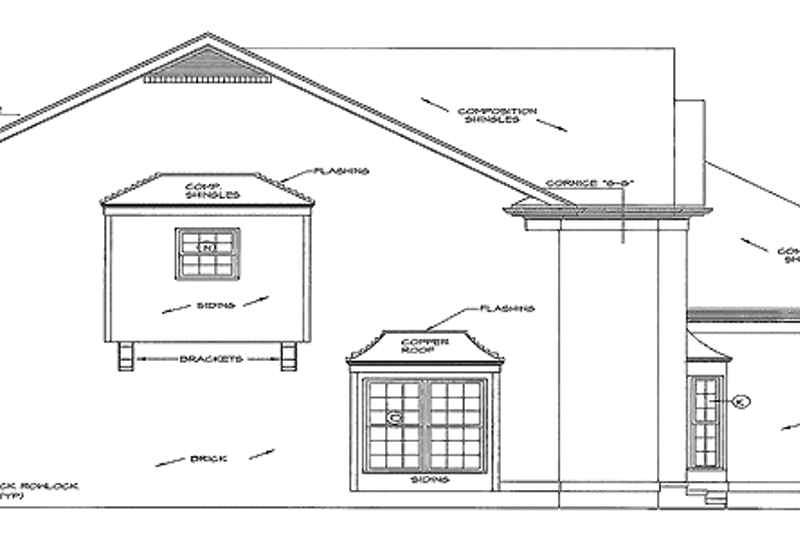 Architectural House Design - Exterior - Other Elevation for Colonial House Plan #453-270 - 4 bed, 3.5 bath