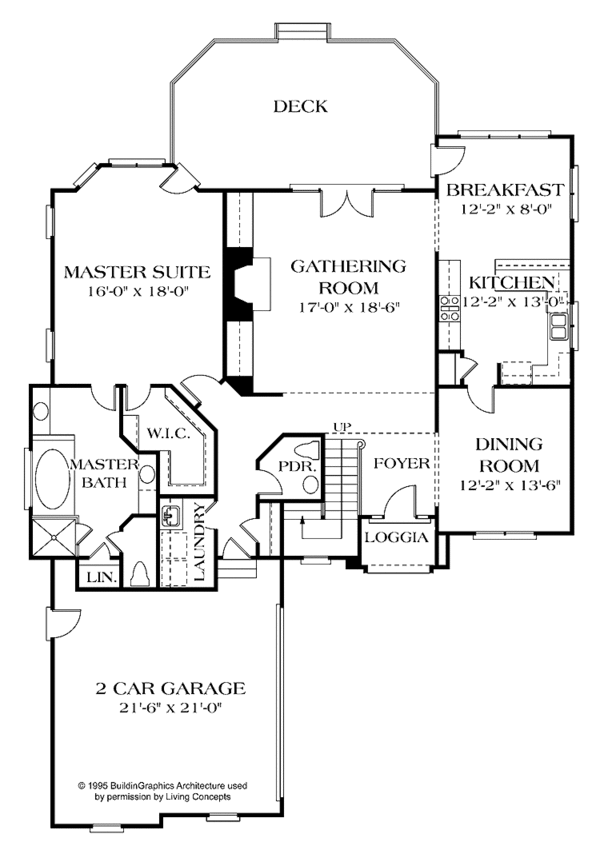 Dream House Plan - Traditional Floor Plan - Main Floor Plan #453-120