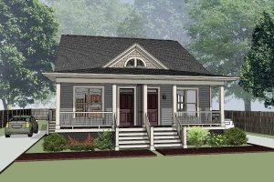 Cottage Exterior - Front Elevation Plan #79-241