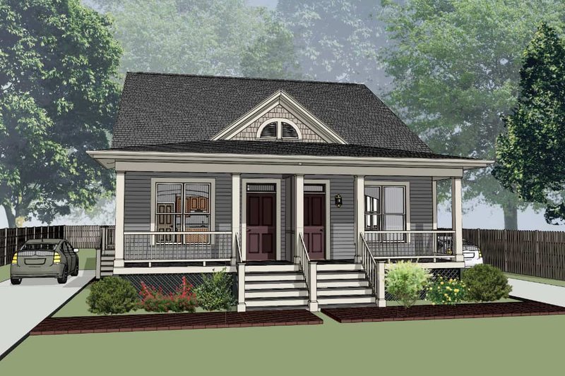 Architectural House Design - Cottage Exterior - Front Elevation Plan #79-241
