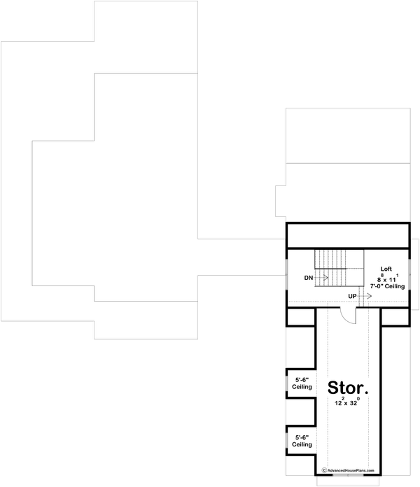 European Floor Plan - Upper Floor Plan #455-361
