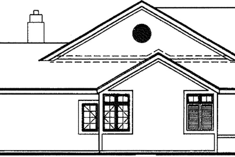 Home Plan - Exterior - Other Elevation for Country House Plan #320-960 - 2 bed, 2 bath