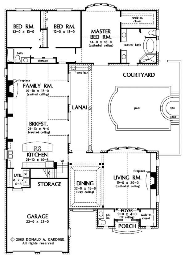 House Design - Country Floor Plan - Main Floor Plan #929-773