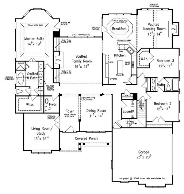 Architectural House Design - Country Floor Plan - Main Floor Plan #927-131