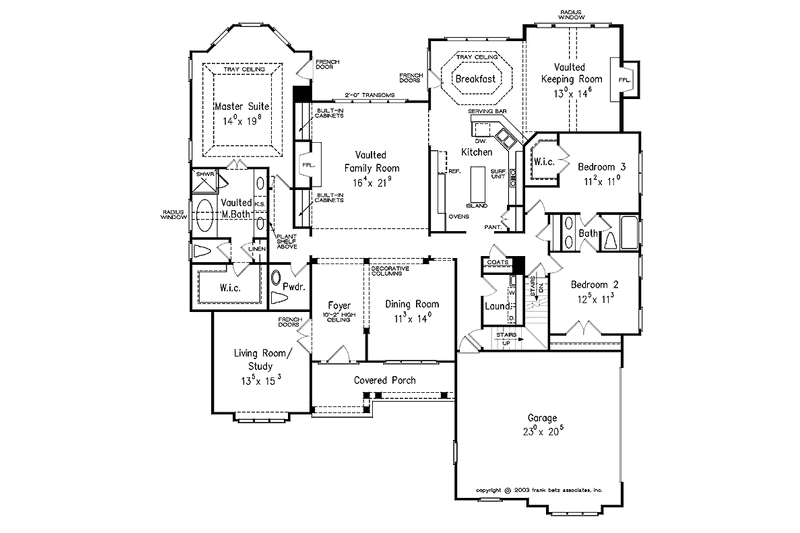 Home Plan - Floor Plan - Main Floor for Country House Plan #927-131 - 3 bed, 2.5 bath