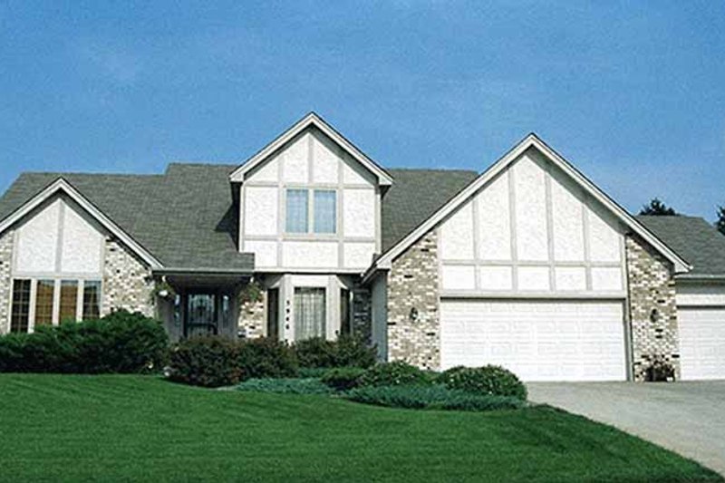Home Plan - Tudor Exterior - Front Elevation Plan #51-741