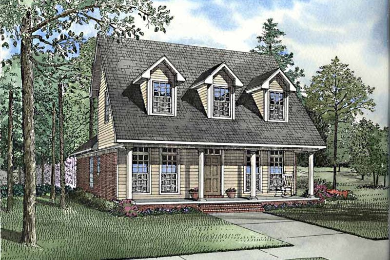 House Design - Country Exterior - Front Elevation Plan #17-3205