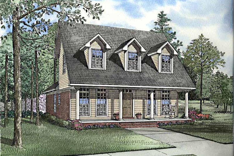 Home Plan - Country Exterior - Front Elevation Plan #17-3205