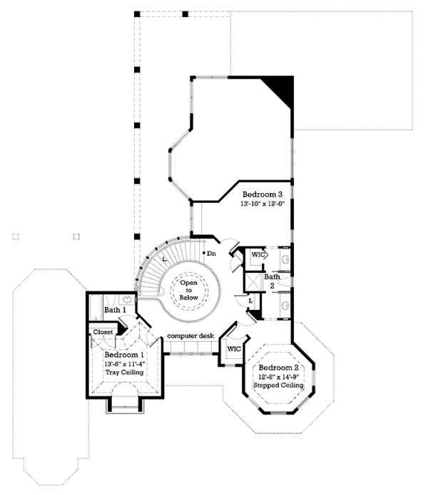 Home Plan - Country Floor Plan - Upper Floor Plan #930-237