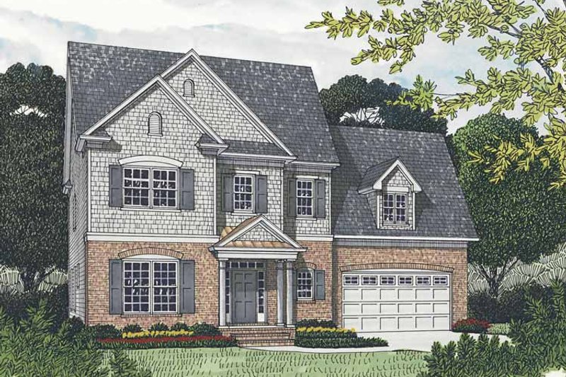 Dream House Plan - Traditional Exterior - Front Elevation Plan #453-539