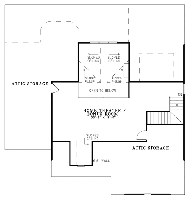House Plan Design - Traditional Floor Plan - Upper Floor Plan #17-2690