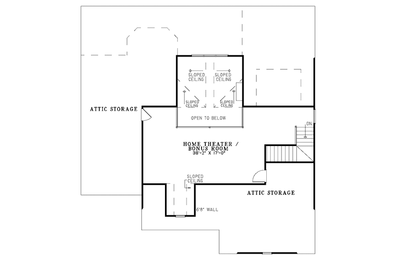 Home Plan - Floor Plan - Upper Floor for Traditional House Plan #17-2690 - 3 bed, 2 bath