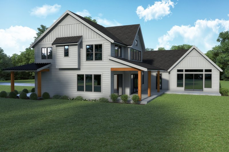 House Blueprint - Exterior - Other Elevation 1 for Traditional House Plan #1070-183 - 4 bed, 2.5 bath