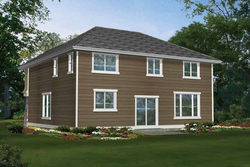 Home Plan - Exterior - Rear Elevation for Craftsman House Plan #132-259 - 4 bed, 2.5 bath