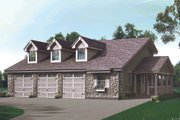 Country Style House Plan - 3 Beds 3.5 Baths 2882 Sq/Ft Plan #57-578 