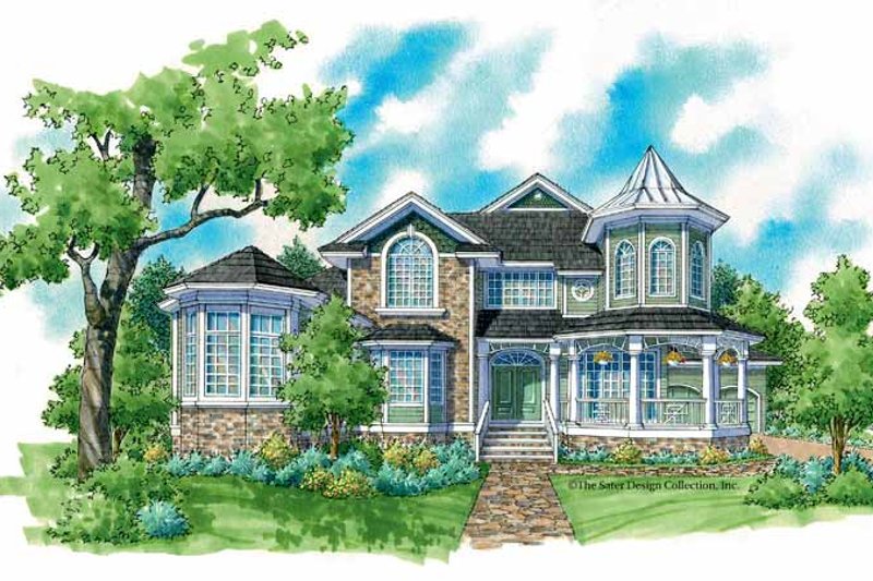 Architectural House Design - Victorian Exterior - Front Elevation Plan #930-238