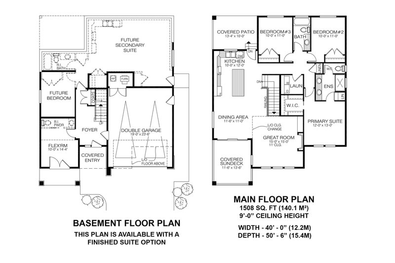 House Design - Floor Plan - Main Floor for Farmhouse House Plan #1100-62 - 4 bed, 4 bath