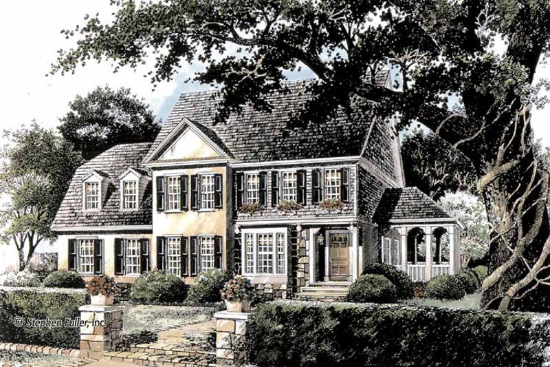 Home Plan - Country Exterior - Front Elevation Plan #429-359