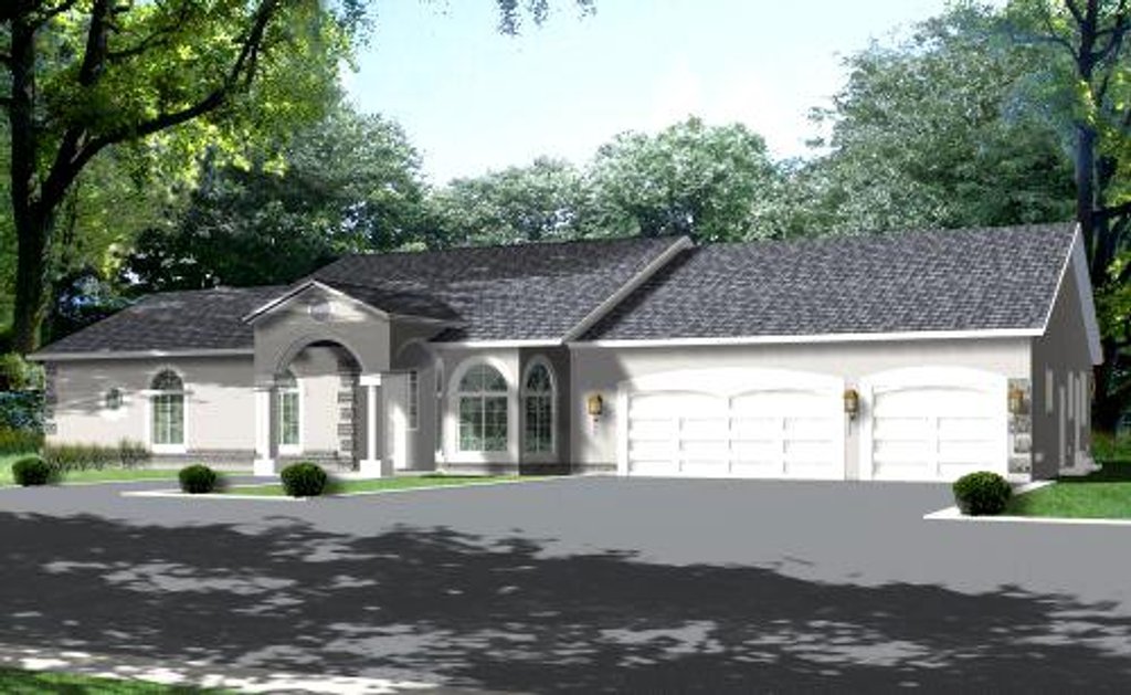 Open loft floor plan farmhouse living concept houzz decor email Ranch Style House Plan - 4 Beds 3 Baths 3189 Sq/Ft Plan #1-793