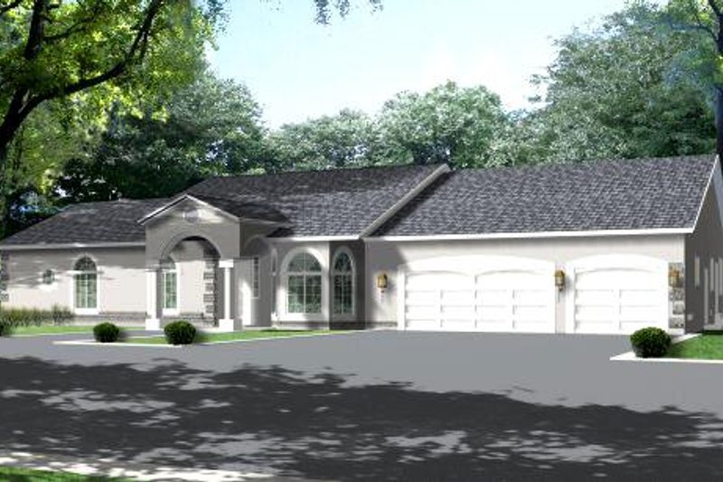 Ranch Style House Plan - 4 Beds 3 Baths 3189 Sq/Ft Plan #1-793