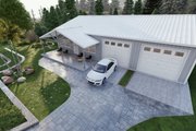 Barndominium Style House Plan - 2 Beds 2 Baths 1200 Sq/Ft Plan #1107-2 