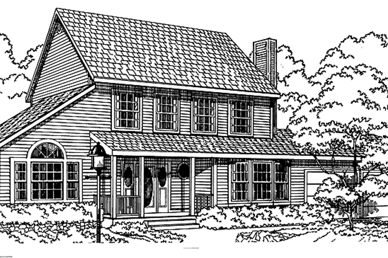 Architectural House Design - Country Exterior - Front Elevation Plan #959-5
