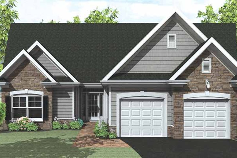 Dream House Plan - Ranch Exterior - Front Elevation Plan #1010-27