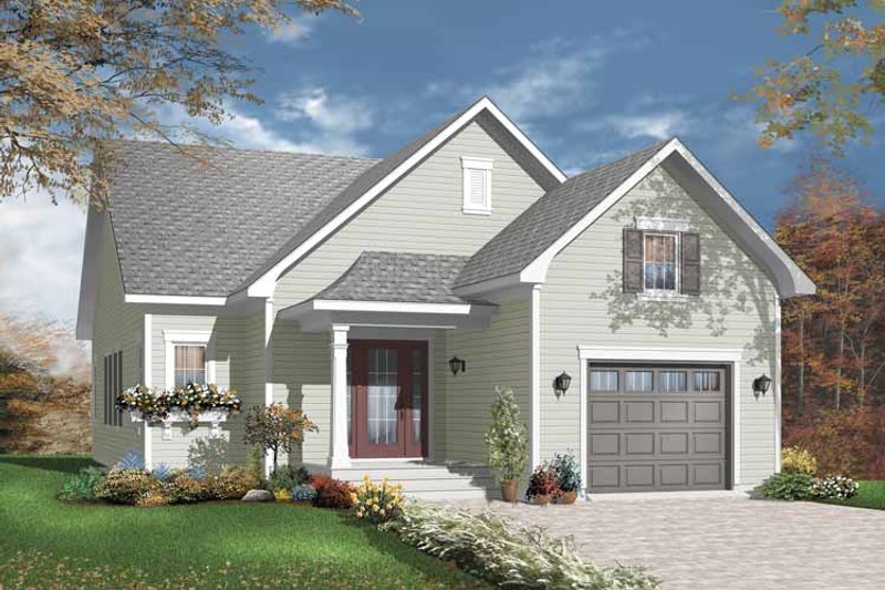 Home Plan - Craftsman Exterior - Front Elevation Plan #23-2381