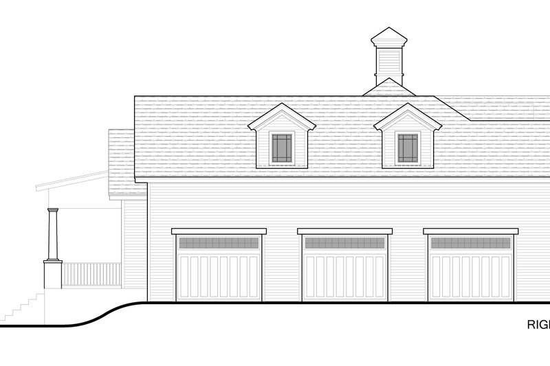 Architectural House Design - Exterior - Other Elevation 1 for Country House Plan #1058-237 - 4 bed, 3.5 bath