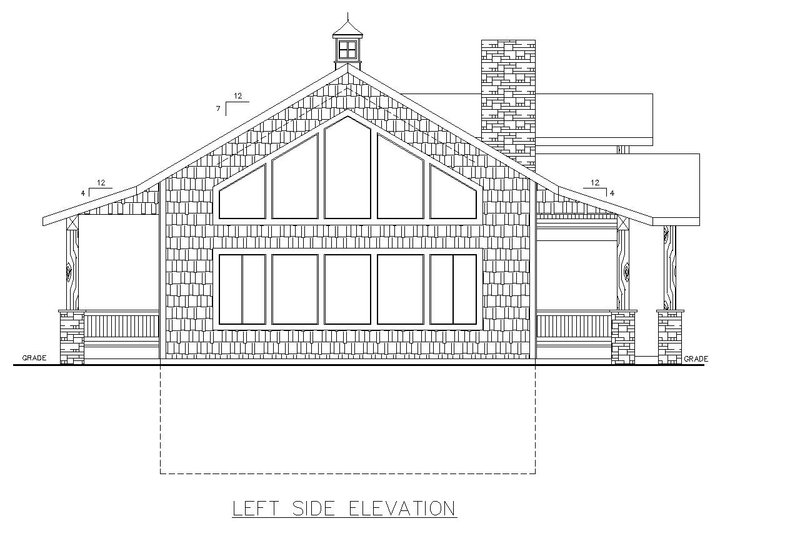 Architectural House Design - Exterior - Other Elevation for Craftsman House Plan #117-978 - 3 bed, 2.5 bath