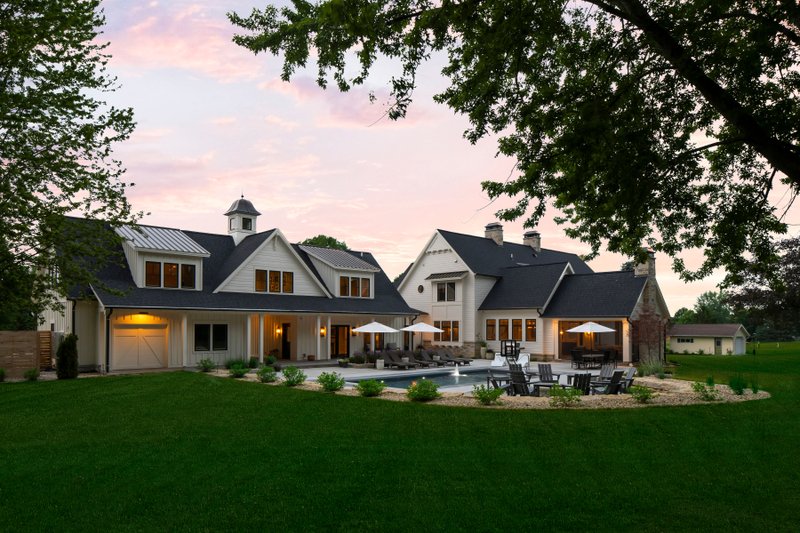 Dream House Plan - Exterior - Rear Elevation for Farmhouse House Plan #928-407 - 6 bed, 4.5 bath