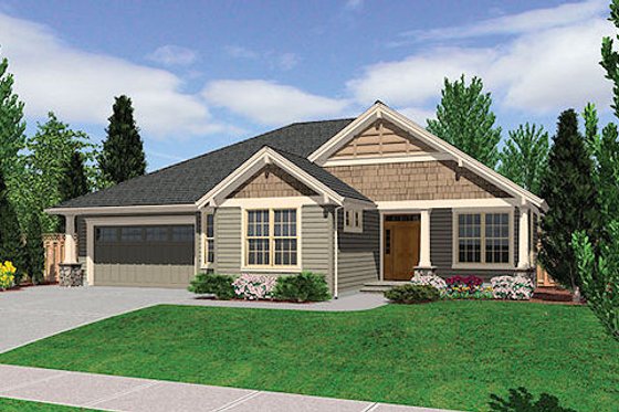 Exterior - Other Elevation for Craftsman House Plan #48-241 - 3 bed, 2 bath