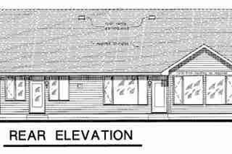 Dream House Plan - Exterior - Rear Elevation for Traditional House Plan #18-4461 - 3 bed, 2 bath