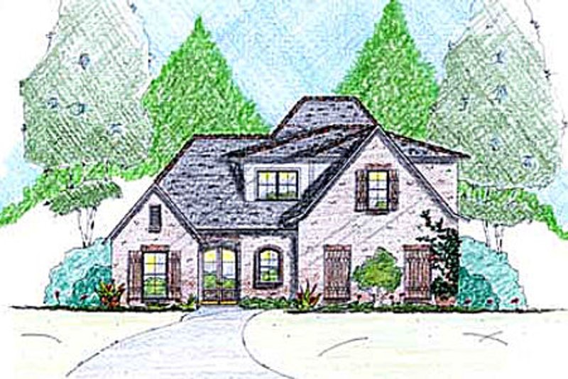 Home Plan - European Exterior - Front Elevation Plan #36-494