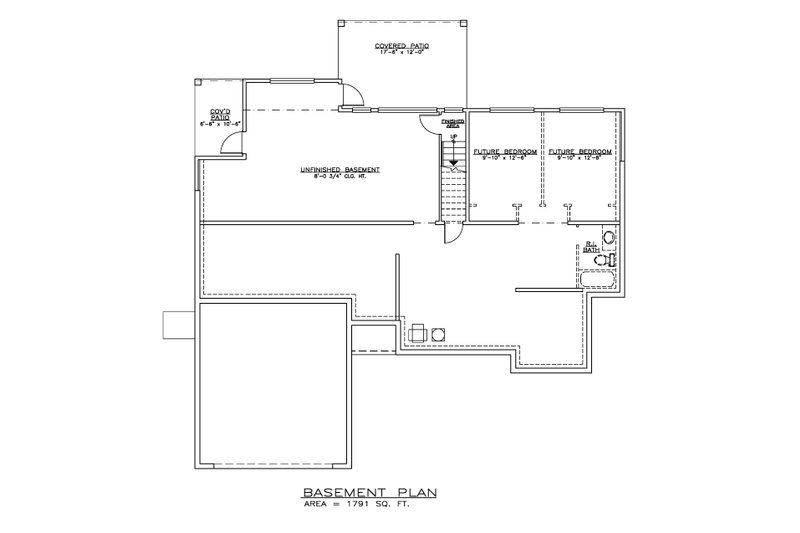Dream House Plan - Floor Plan - Other Floor for Farmhouse House Plan #1100-74 - 3 bed, 2 bath